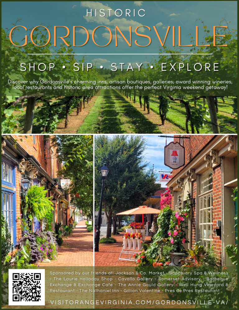 Historic Gordonsville Where you can shop, sip, stay, and explore